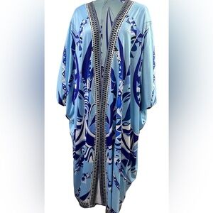 NEW Blue Kimono Beach Coverup
